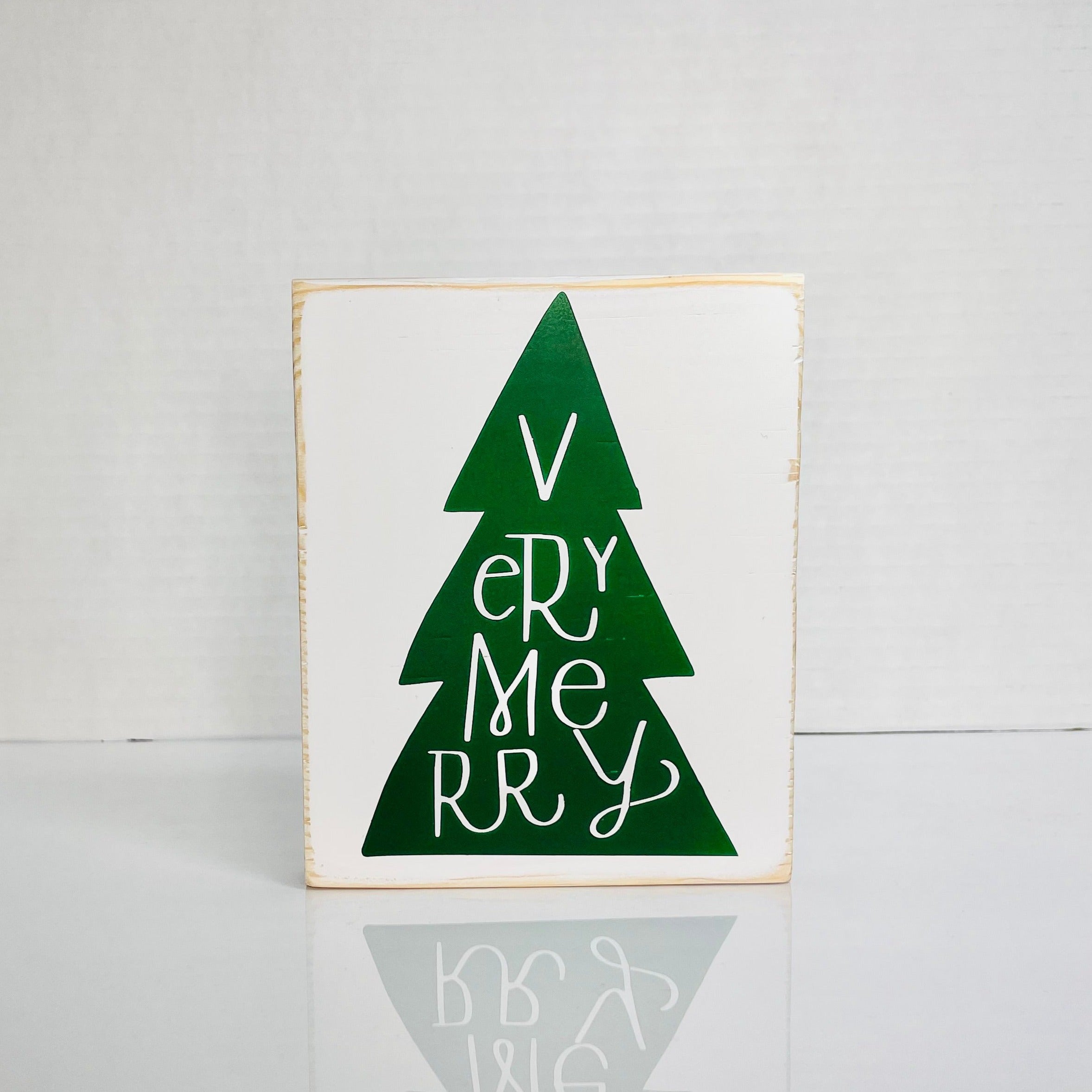 Wooden Christmas Tree Sign | Xmas Tree Sign | Three Sisters Studio