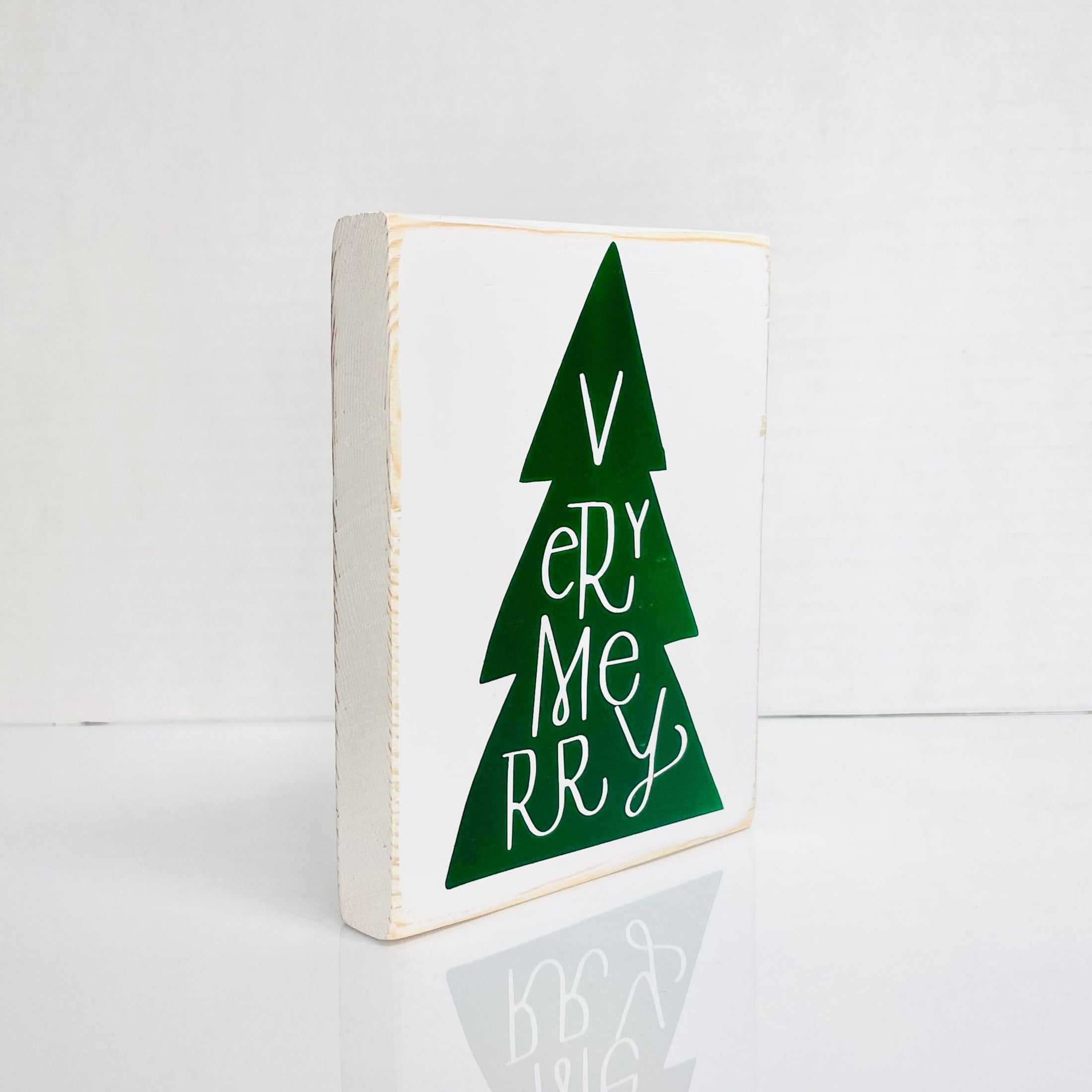 Wooden Christmas Tree Sign | Xmas Tree Sign | Three Sisters Studio