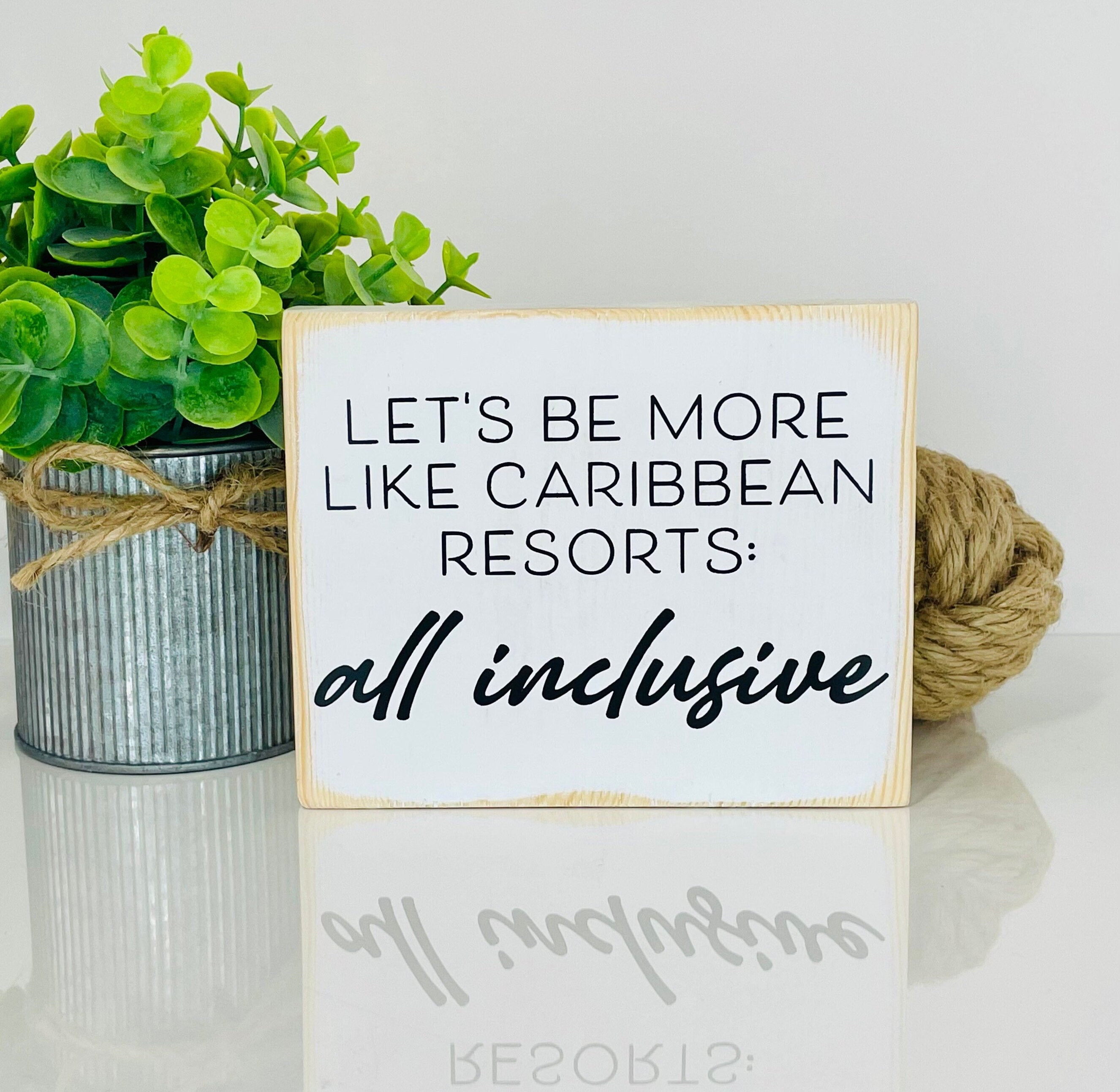 Inclusive Wood Sign | Let's Be More Inclusive | Three Sisters Studio