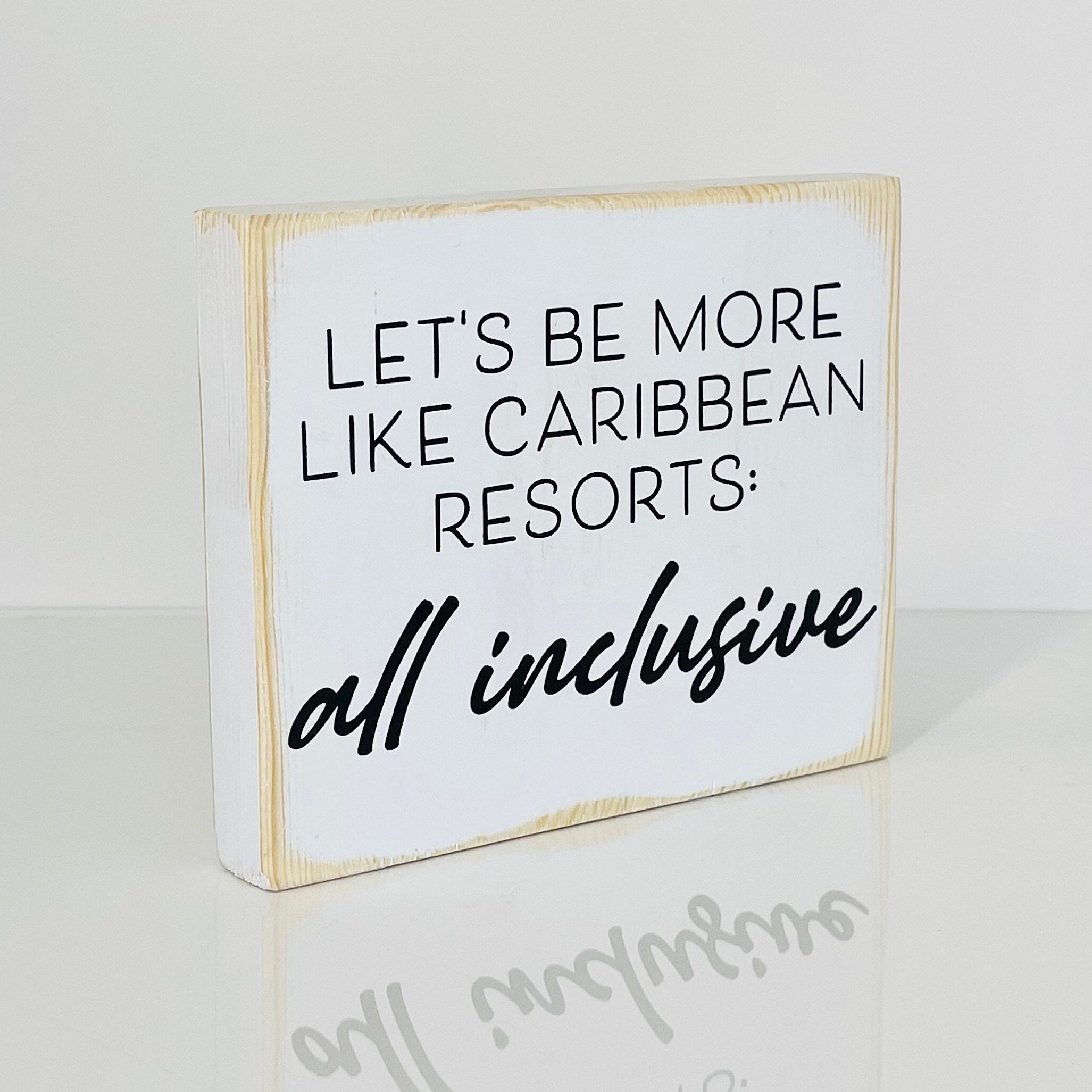 Inclusive Wood Sign | Let's Be More Inclusive | Three Sisters Studio